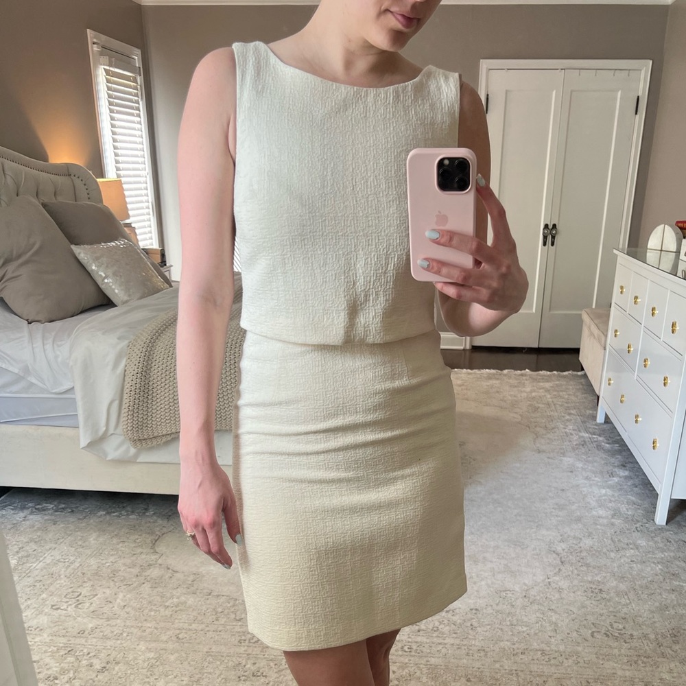 Banana Republic cream dress